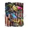 American Flag With Bass Fish Png