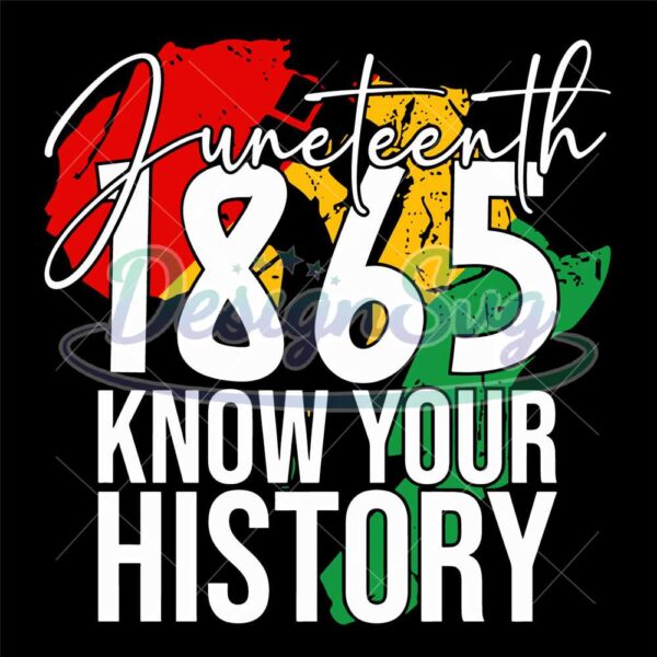 Juneteenth 1865 Know Your History Svg