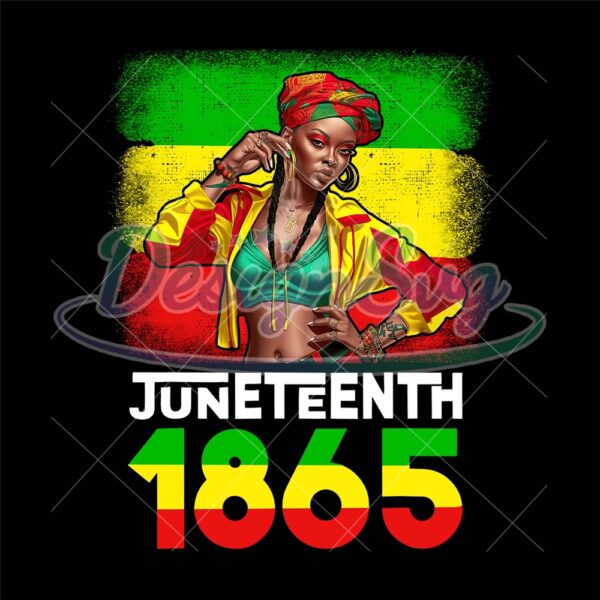 black-girl-africa-juneteenth-1865-sublimation-png