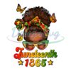 Black Girl Juneteenth 1865 Sublimation Png