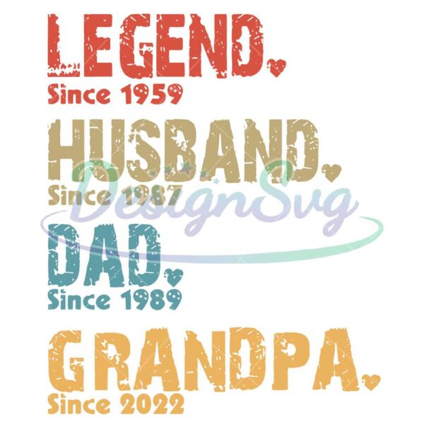 Personalized Legend Husband Dad Grandpa Svg