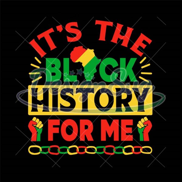 It's The Black History For Me Design Png
