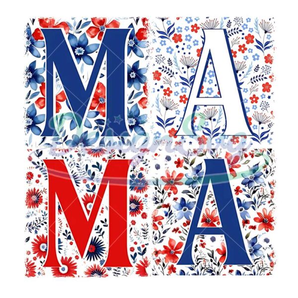 Floral Boho Mama PNG 4th Of July PNG
