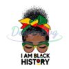 I Am Black History Black Girl Sublimation Png