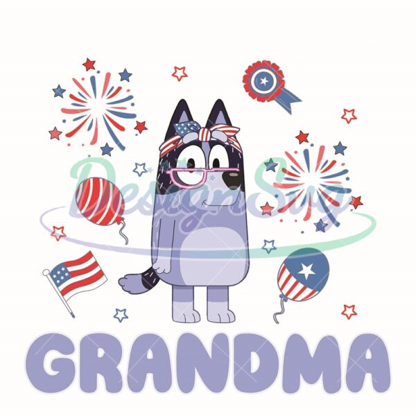 bluey-4th-of-july-grandma-sublimation-png