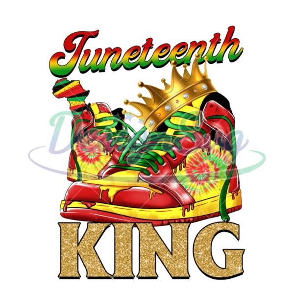 Juneteenth King Jordan Shoes Design Png
