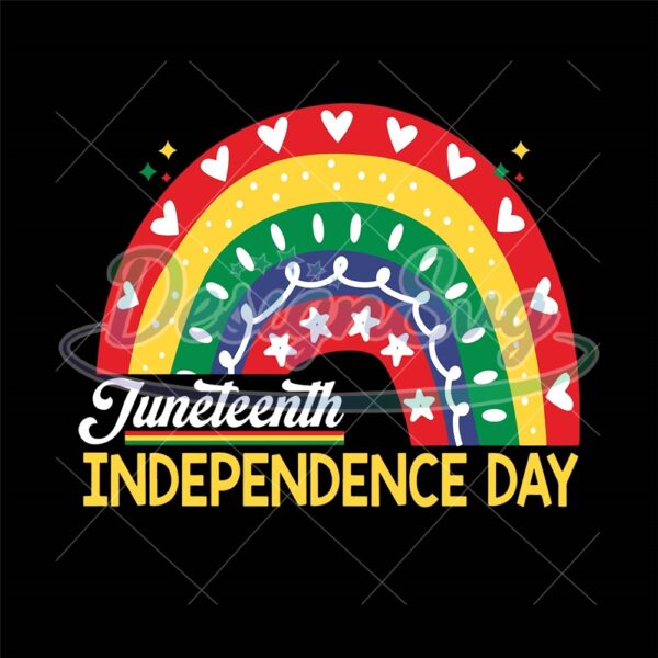 Juneteenth Rainbow Independence Day Png