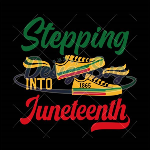 stepping-into-juneteenth-1865-shoes-design-png