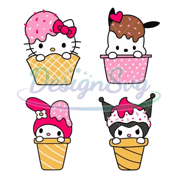 sanrio-ice-cream-bundle-svg-sanrio-svg