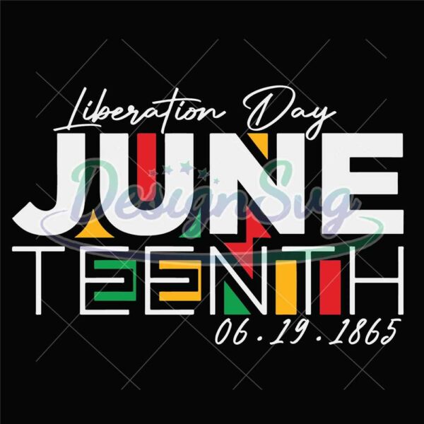 Liberation Day Juneteenth 1865 Svg