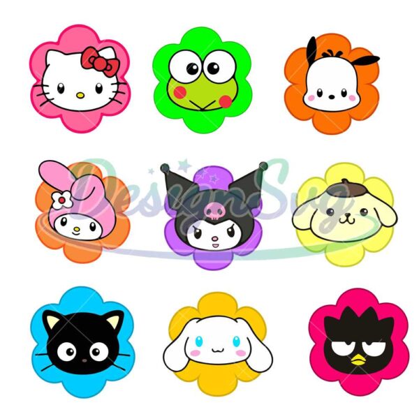flower-sanrio-characters-bundle-svg-sanrio-svg-hello-kitty-svg-kawaii-svg