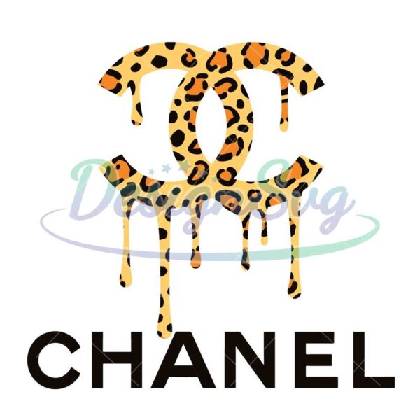 leopard-dripping-chanel-logo-svg