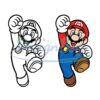 mario-jumping-fist-super-mario-layered-1-color-svg