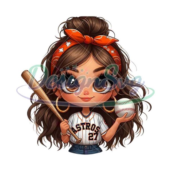 cartoon-girl-baseball-fan-astros-brown-hair-brown-eyes-hazel-eyes-png-sublimation-digital-design-download-dtf-print