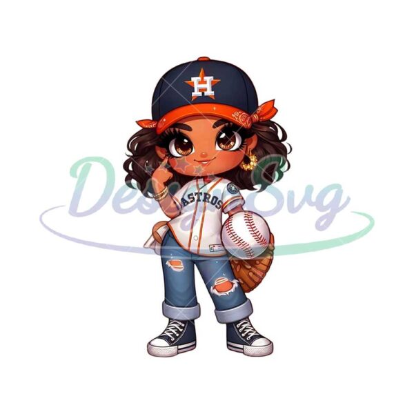 cartoon-girl-baseball-fan-astros-with-cap-brown-hair-brown-eyes-png-sublimation-digital-design-download-dtf-print