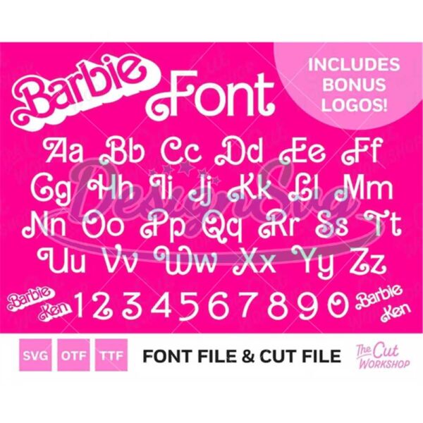 retro-barbi-font-letters-1970s-1980s-curls-babe-doll-includes-bonus-logos-svg-otf-ttf-clipart-digital-download