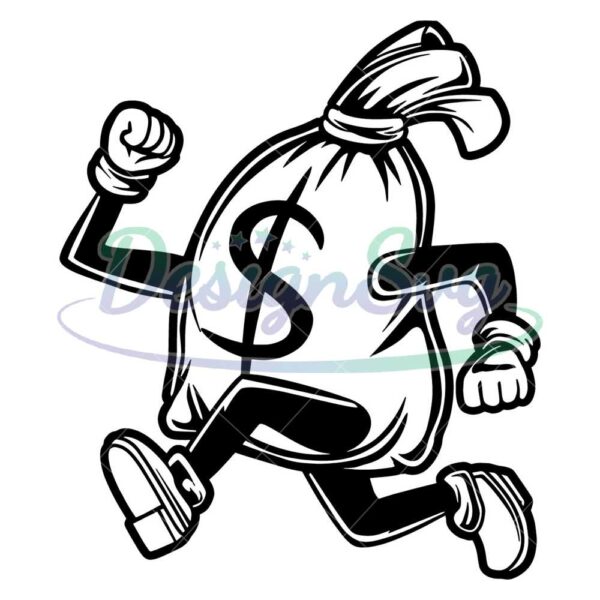 chasing-money-bags-dollars-rich-svg-money-running-svg