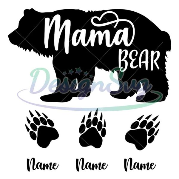 custom-name-mama-bear-paws-svg