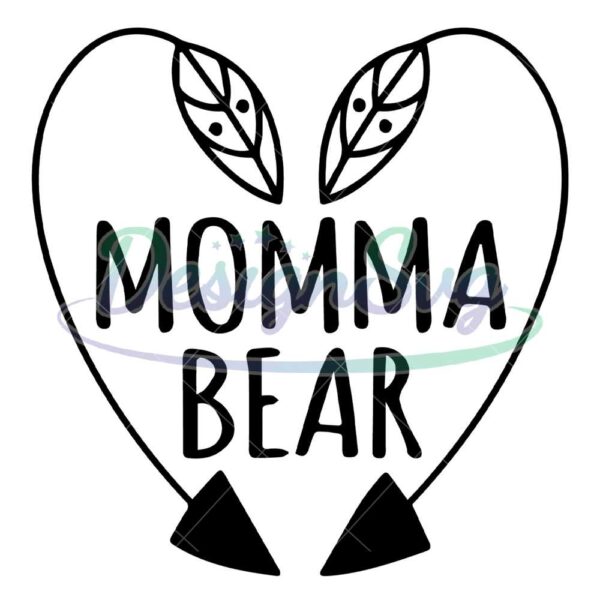 momma-bear-mother-day-arrow-svg