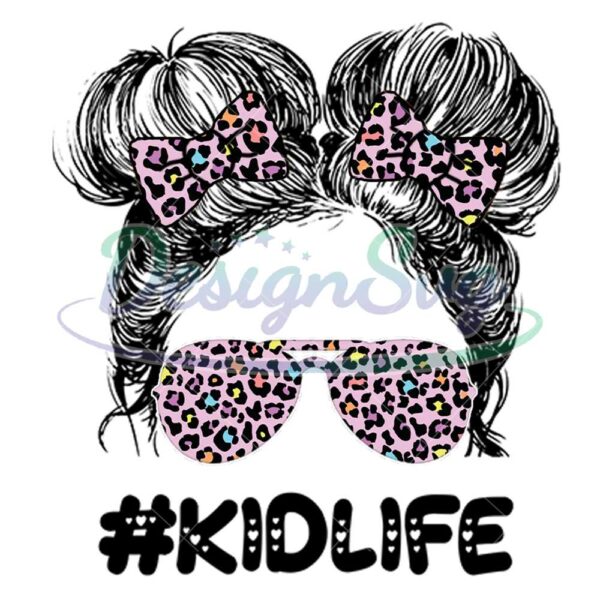 kid-life-pink-leopard-glasses-messy-bun-png