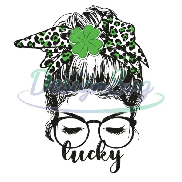lucky-messy-bun-girl-st-patrick-day-png