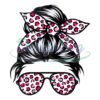 messy-bun-girl-head-leopard-print-png
