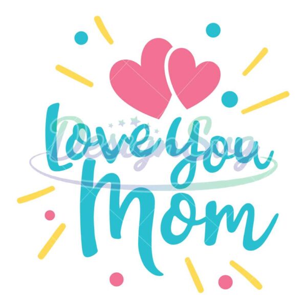 love-you-mom-mother-day-glitter-png