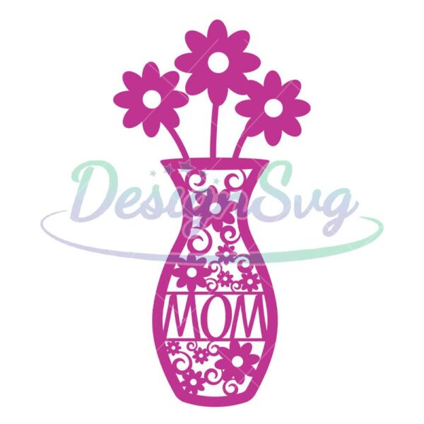 mom-mother-day-flower-vase-png