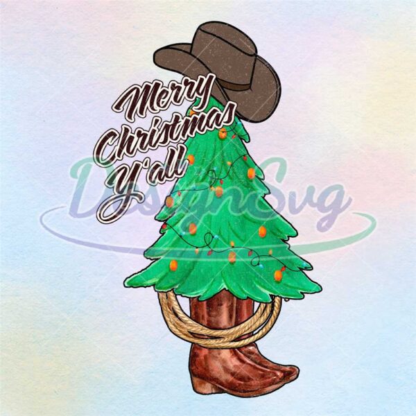 merry-christmas-western-cowboy-tree-png