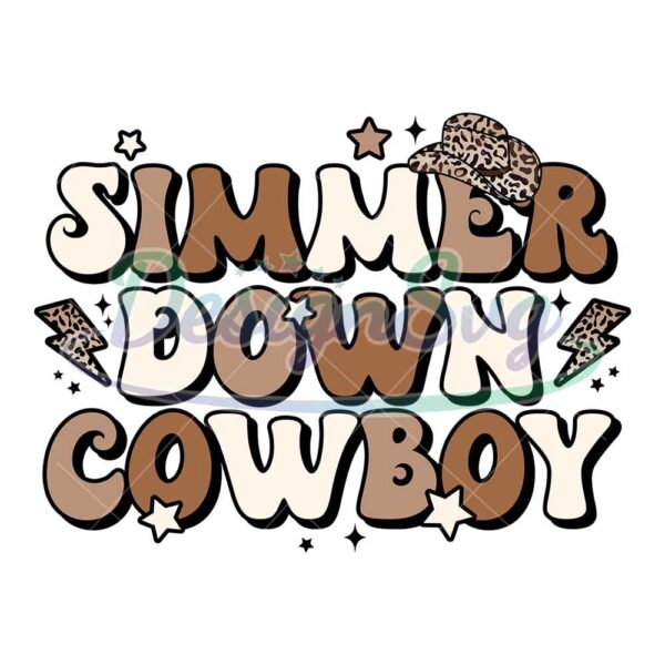 simmer-down-cowboy-retro-groovy-western-png