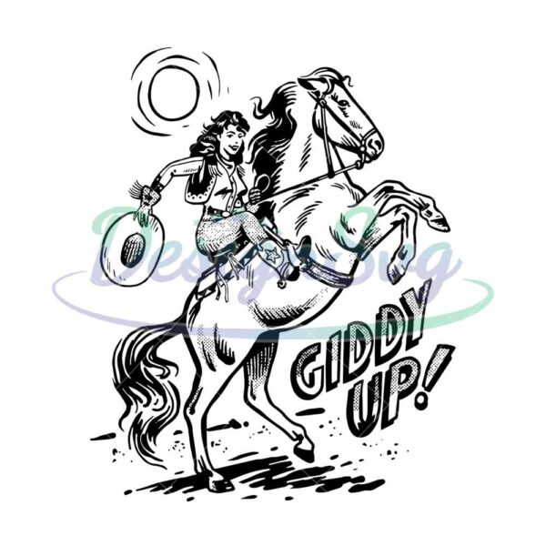 giddy-up-western-cowgirl-riding-a-horse-png