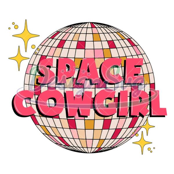 space-cowgirl-wild-west-disco-ball-png
