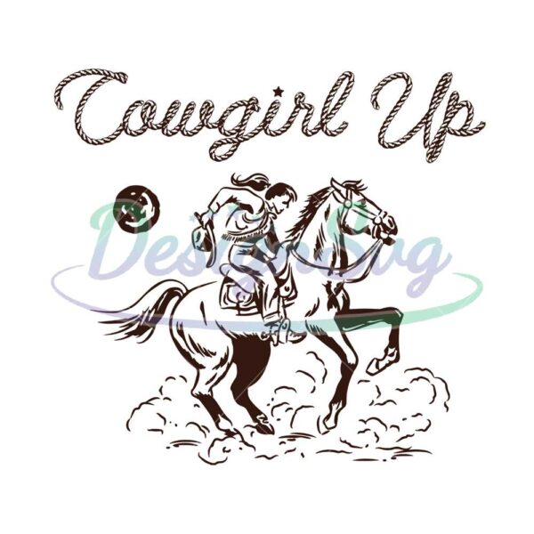 cowgirl-up-retro-vintage-wild-west-png