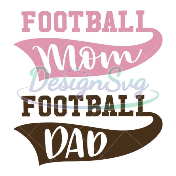 football-mom-football-dad-sport-svg