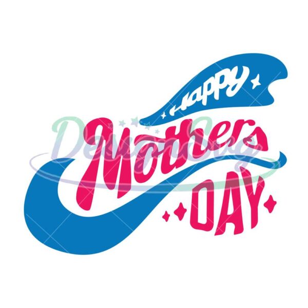 happy-mothers-day-blue-ribbon-svg