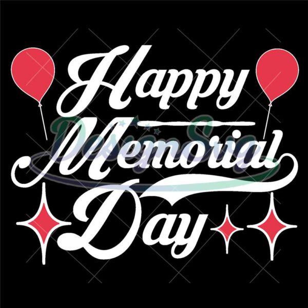 Happy Memorial Day SVG Clipart