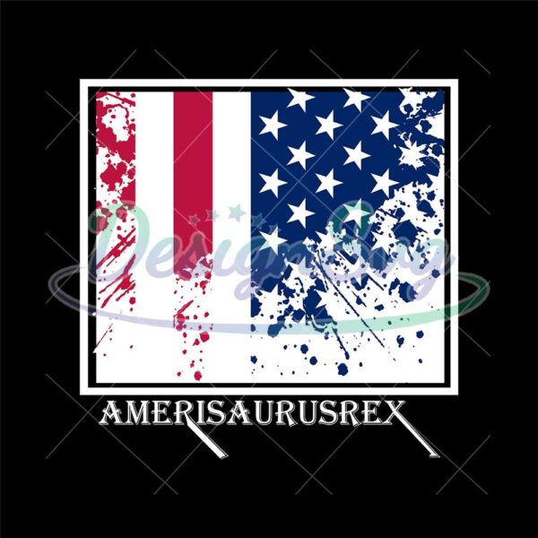 amerisaurus-rex-american-flag-svg