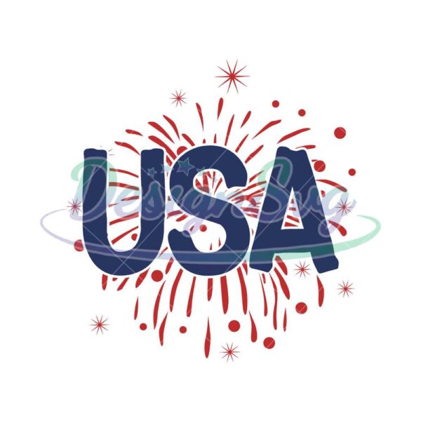 USA Fireworks 4th Of July Day SVG