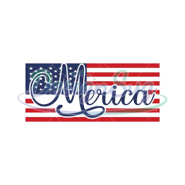 Merica 4th Of July USA Flag SVG