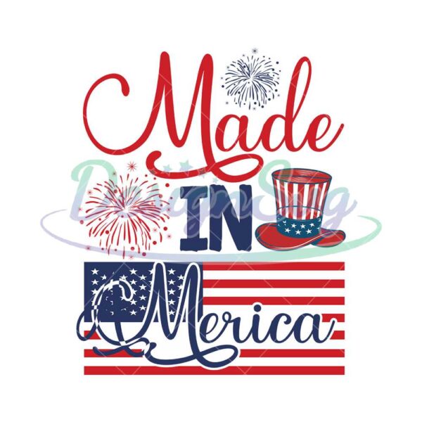 Made In Merica Uncle Sam Memorial Day SVG
