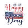 Happy Memorial Day American Flag SVG