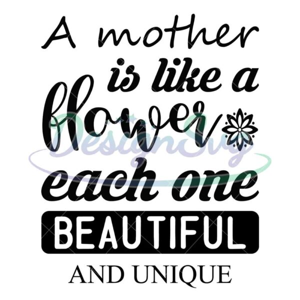 mothe-like-a-flower-each-one-beautiful-and-unique-svg