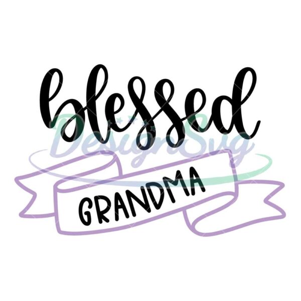 blessed-grandma-ribbon-svg