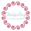 mother-day-round-curly-mandala-frame-svg