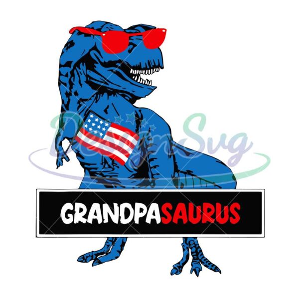GrandpaSaurus 4th Of July SVG