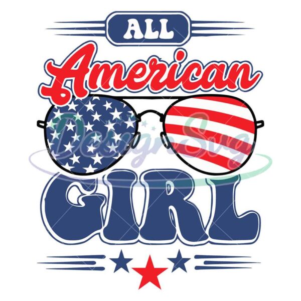 All American Girl Sunglasses SVG