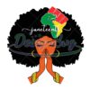 Praying Juneteenth Black Girl Svg