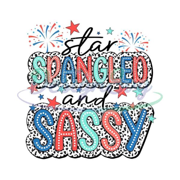 Star Spangled And Sassy Png Design