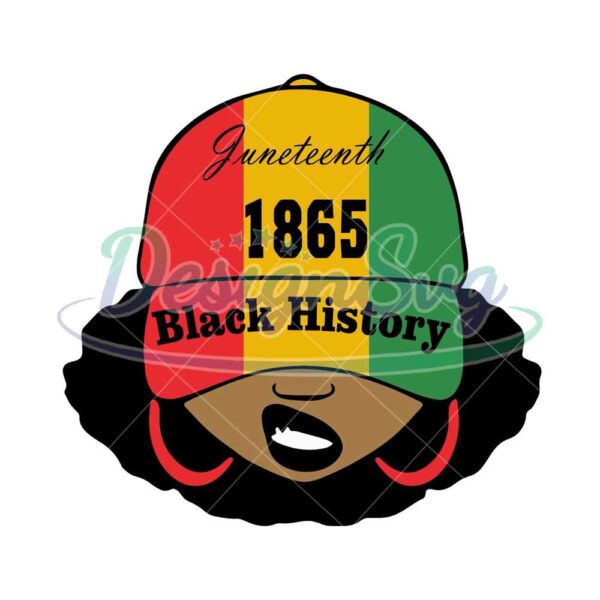 Afro Girl Juneteenth 1865 Svg Black History