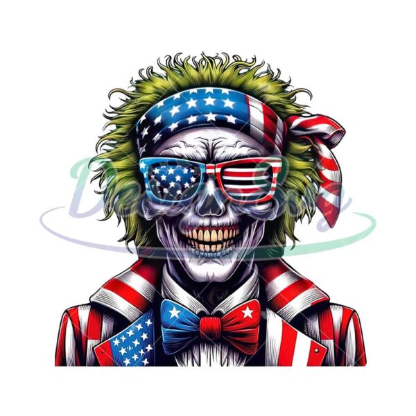Joker Character 4th Of July PNG